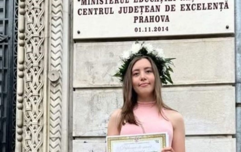 Elevă din Ploiești, admisă la Școală Politehnică din Lausanne. A terminat clasa a XII-a cu 10