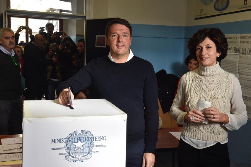 Matteo Renzi și soția sa, Agnese Renzi