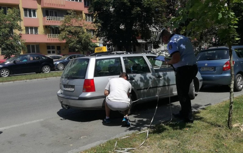Copil rănit într-un accident de mașina școlii de șoferi, în Bistrița