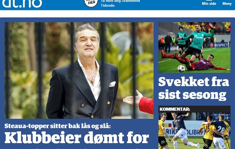 Norvegienii l-au descoperit pe Gigi Becali. Fostul patron al Stelei ține prima pagină a ziarelor