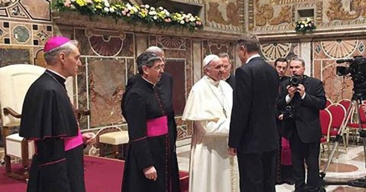 primit în audiență de către Papa Francisc