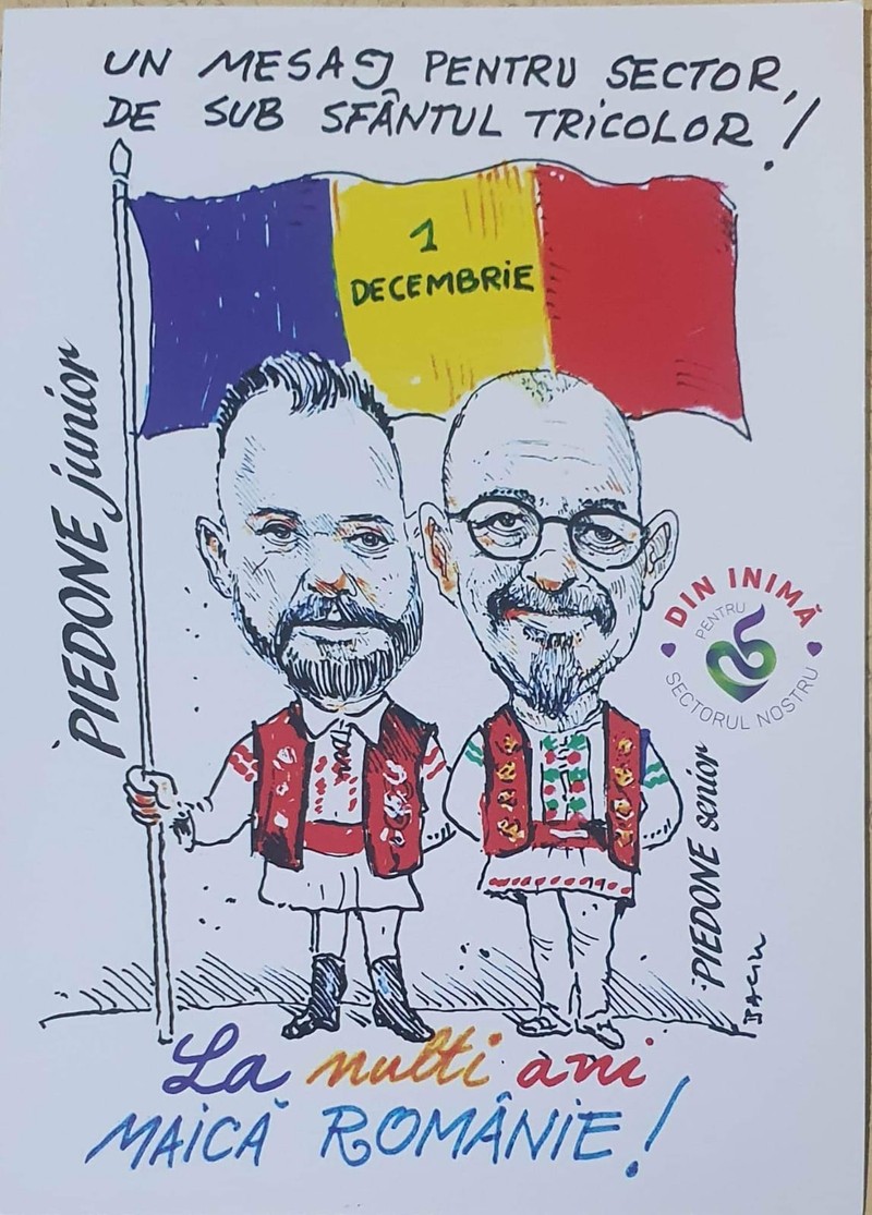 Afișul distribuit în sectorul 5