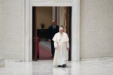 Papa Francisc în timpul Audienței Generale de joi 24 februarie | Foto: Profimedia