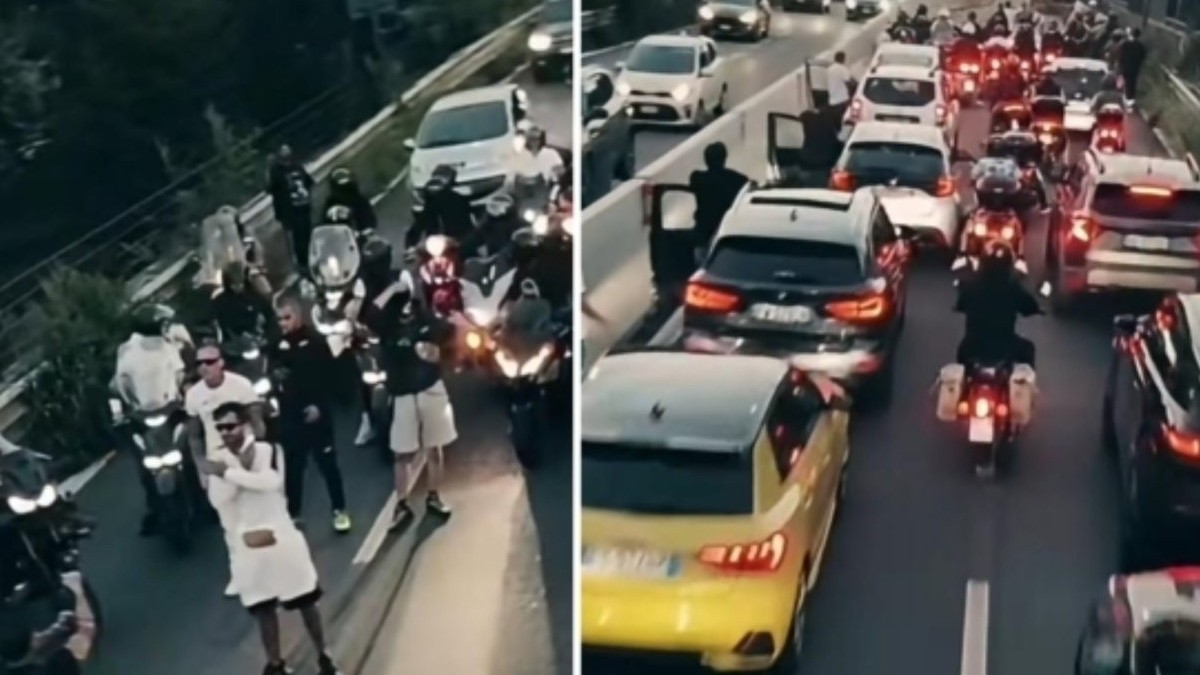 Trapperul Bratan din Moldova a fost expulzat din Italia, după ce a blocat autostrada Milano-Meda. Sursă foto: Colaj foto /Instagram.