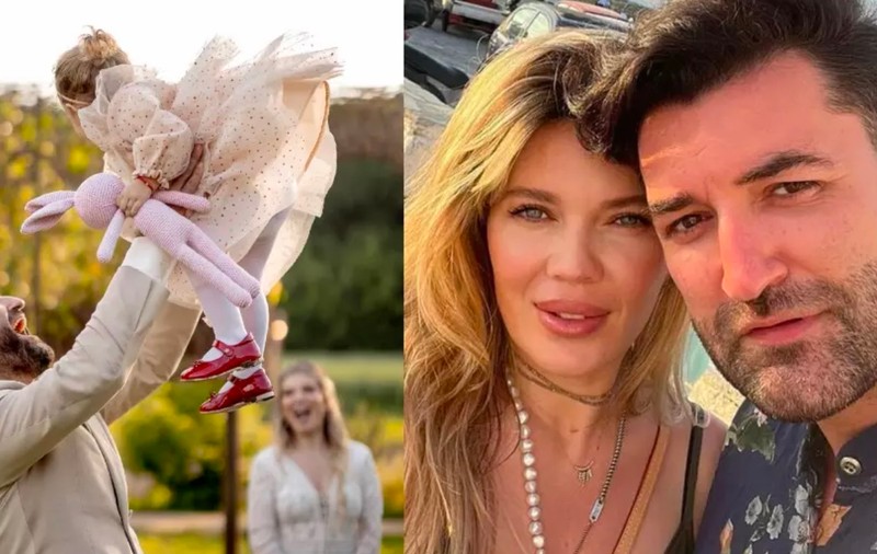 Cum a apărut Smiley cu fiica Josephine la filmările „Vocea României”, sezonul 12. Micuța poartă rochiță și șosete cu fundițe