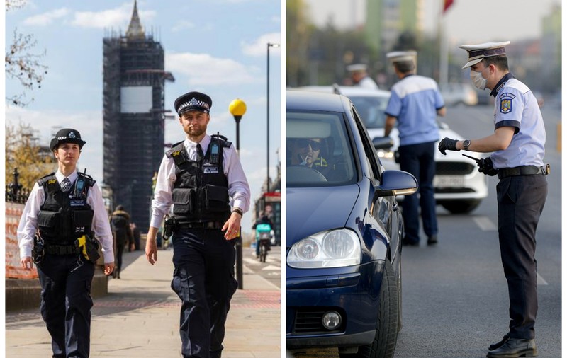 Efectul presiunii șefilor poliției asupra agenților ca ”să-i ardă” pe cetățeni: englezii au dat 3.000 de amenzi, în timp ce Poliția Română a împărțit aproape 140.000