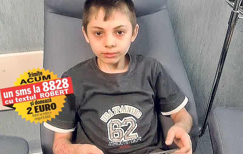 Hai să-i mai fim de ajutor lui Robert! Copilul care a învins talasemia luptă cu efectele secundare cauzate de transplantul de celule stem