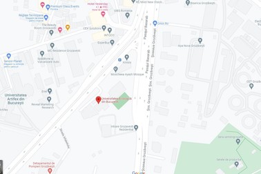 Explozia conductei de gaze a avut loc pe Șoseaua Grozăvești, în apropiere de Universitatea Ecologică. Foto: Google Maps