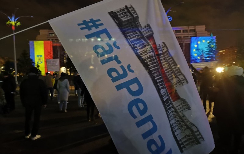 Protest pentru susținerea lui Kovesi, în Piața Victoriei. Circa 1.000 de persoane au ieșit în stradă