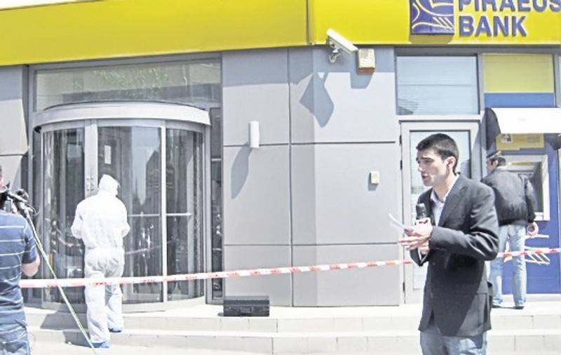 A jefuit o bancă în 10 secunde