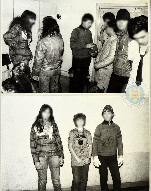 „Să nu uităm nicicând să preţuim libertatea!” Fotografii de colecție publicate de CNSAS cu tineri reținuți în anii ’80 din cauza hainelor cu formațiile preferate