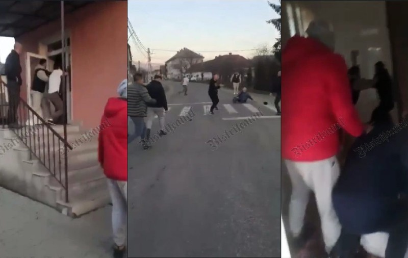 Bătaie cu pari și lopeți în Primăria Șieuț din Bistrița-Năsăud. Cinci oameni au fost reținuți  | VIDEO