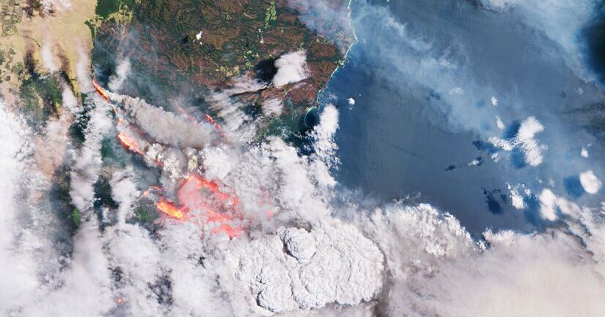 Incendiile devastatoare din Australia, surprinse din satelit FOTO: ESA
