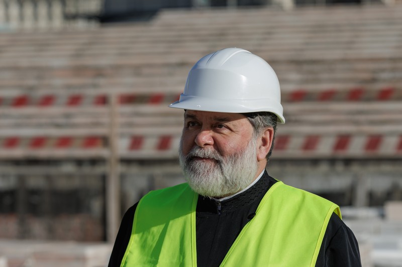 Părintele Nicolae Crângașu, consilier patriarhal coordonator la sectorul monumente şi construcţii bisericesti al Patriarhiei Române. FOTO: Vlad Chirea