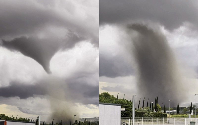 Momentul în care o tornadă distruge un sat din Franța: 41 de răniți, peste 300 de case afectate și haos pe drumuri