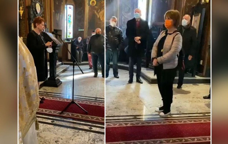 Filmări de la o premieră în bisericile noastre: Un medic chemat de preot le vorbește credincioșilor despre nevoia de vaccin