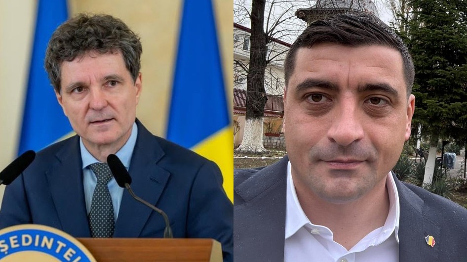 Un colaj cu Nicușor Dan și George Simion