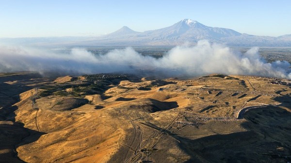 O hartă din 1587 realizată de cartograful Urbano Monte indică Formațiunea Durupinar drept locul Arcei lui Noe. Foto: Profimedia