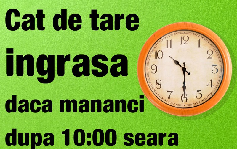 Cât de grav este să mănânci la 10 noaptea