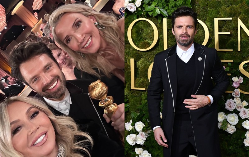 Sebastian Stan, susținut de o româncă celebră la Globurile de Aur 2025. Sharon Stone a avut o reacție neașteptată când i-a văzut împreună