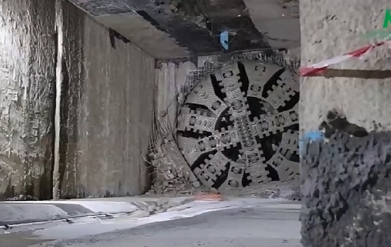 TBM „Sfânta Maria” a ajuns la viitoarea stație de metrou Expoziției