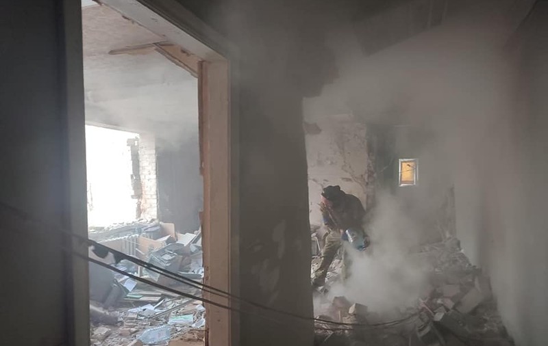 Imagini din Avdiika, oraș strategic de lângă Donețk, după bombardament. Sunt cel puțin 2 morți