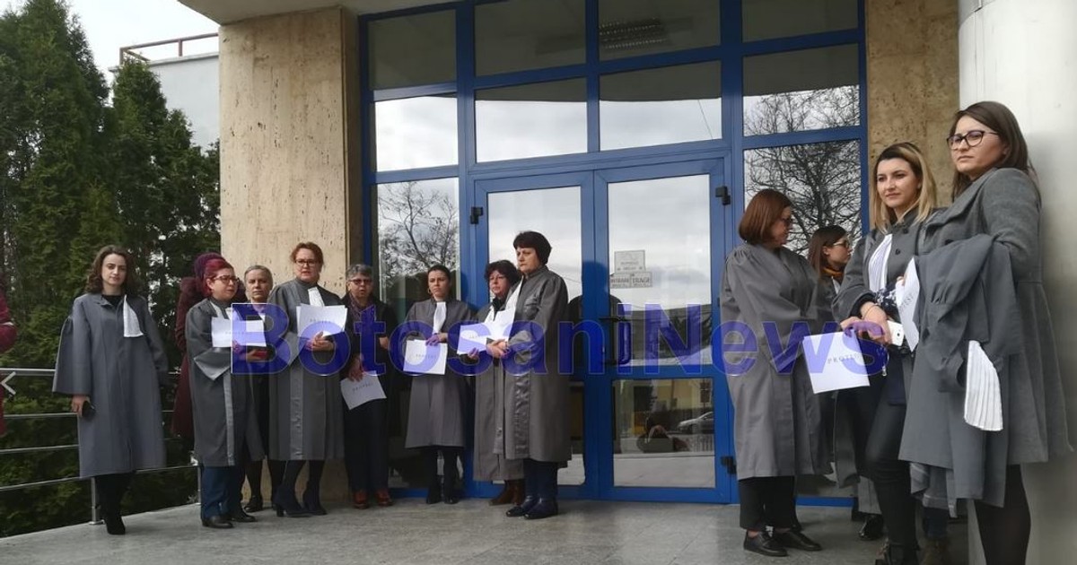 Protest spontan al grefierilor din Botoșani