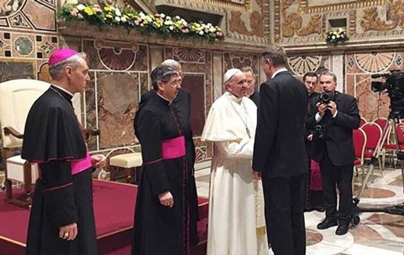 Preşedintele Klaus Iohannis, primit în audiență de către Papa Francisc