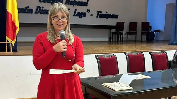 Violeta Estrella Bontilă, directoarea Colegiului Național „Constantin Diaconovici Loga” din Timișoara. Foto: arhivă personală