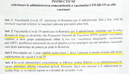 &nbsp;Documentul CNCAV a fost trimis pe 9 septembrie către DSP-uri