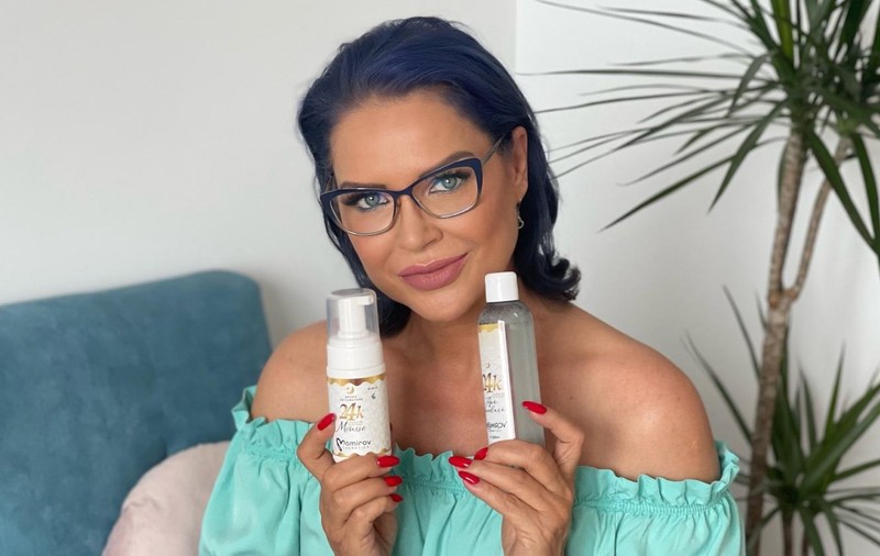 Eugenia Șerban, rutină de îngrijire pe bază de aur! Actrița s-a îndrăgostit de ,,Momirov Cosmetics”