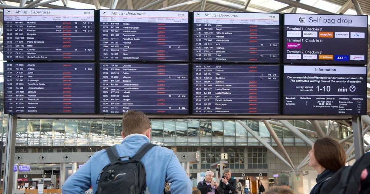 Grevă spontană pe aeroportul din Hamburg, duminică, 9 martie 2025