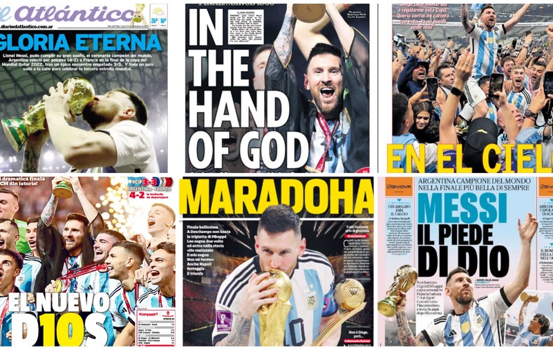 „Messi, piciorul lui Dumnezeu”. Primele pagini ale ziarelor după triumful Argentinei în finala Cupei Mondiale
