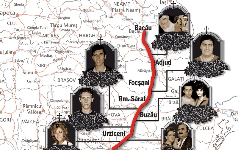 O Românie în miniatură, care a murit pe DN2: staruri pop, sportivi și oameni simpli care încercau să dea o mână de ajutor