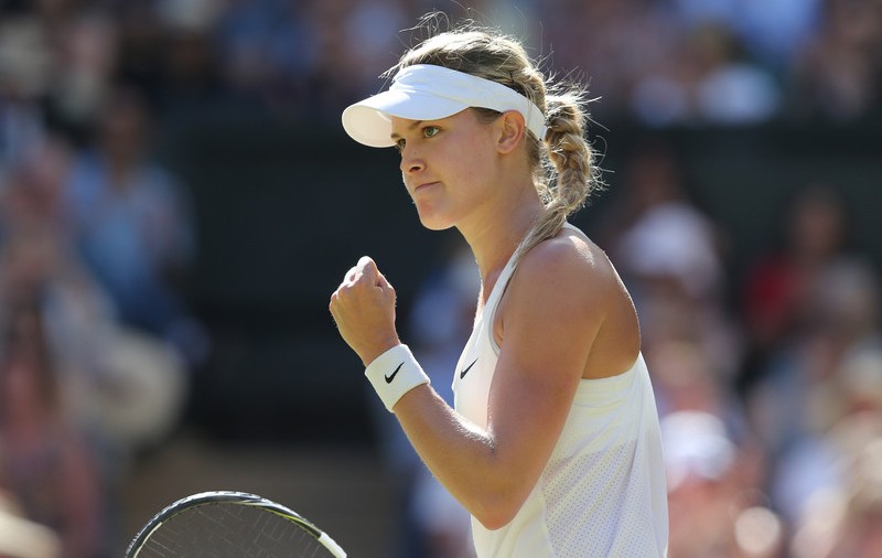 VIDEO / Eugenie Bouchard se distrează la antrenament pe seama antrenorului ei