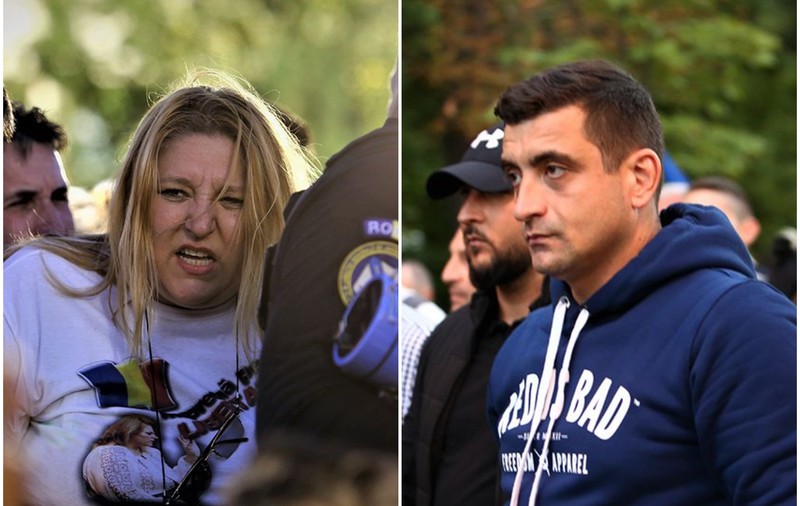 George Simion și Diana Șoșoacă s-au certat pe protestul din Piața Victoriei. Senatoarea a virat de la „Bine ați venit, fraților!”, la „Trădătorule, ți-ai bătut joc de AUR!”