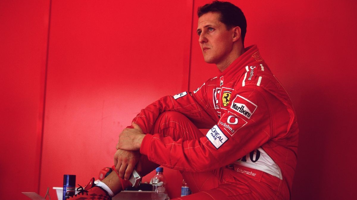17 Mar 2002: Portrait of Ferrari driver Michael Schumacher before the Formula One Malaysian Grand Prix at the Sepang Circuit in Kuala Lumpur, Malayasia. Mandatory Credit: Clive Mason/Getty Images