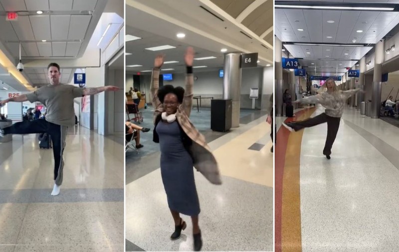S-a filmat 21 de secunde dansând în aeroport și a pierdut zborul. Apoi a inspirat un trend de călătorie pe TikTok: „A stârnit bucurie în întreaga lume”