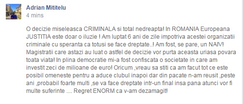 Mesajul lui Mititelu