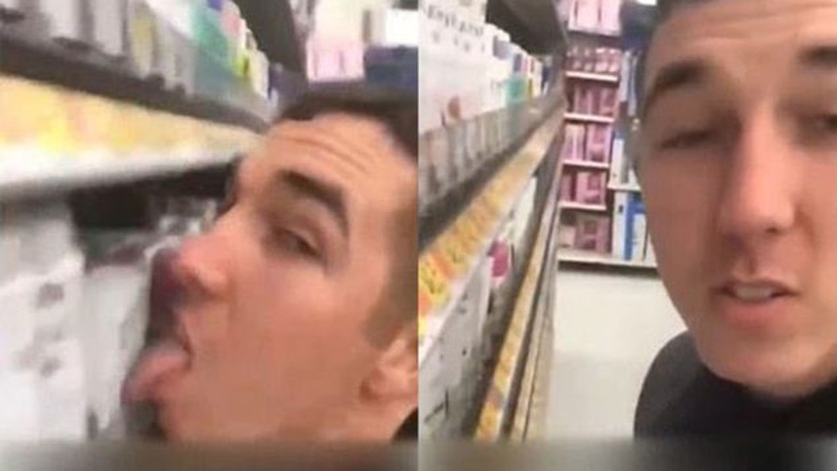 Un bărbat din SUA s-a filmat în timp ce lingea diverse produse dintr-un supermarket: „Cui îi este frică de coronavirus?”
