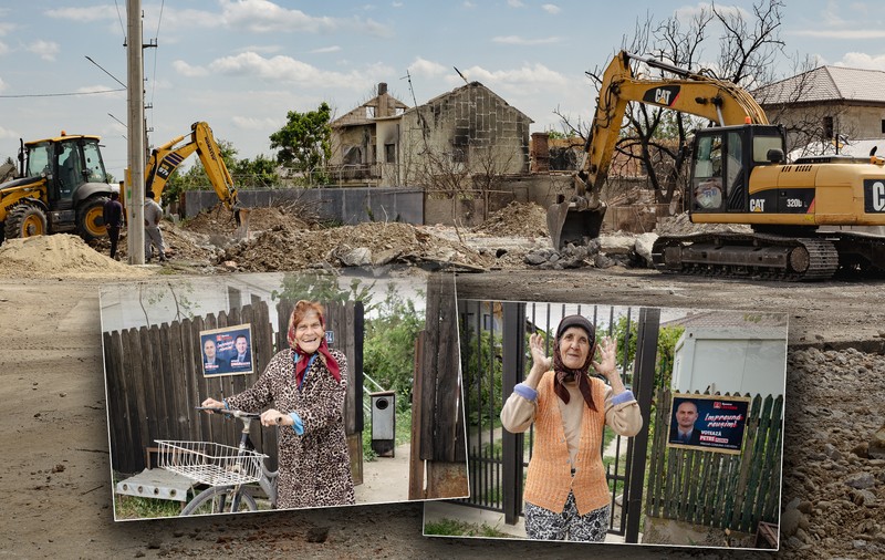 REPORTAJ. La nouă luni de la exploziile din Crevedia, oamenii acceptă posterul primarului pe poartă și oferta de despăgubiri a patronilor stației GPL: „Nu e de-ajuns, dar ce să facem?”