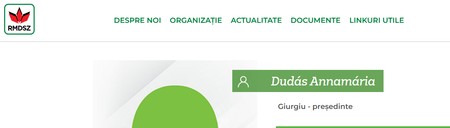 Anna Maria Dudaș este președinta UDMR Giurgiu Foto: Captură de ecran site UDMR