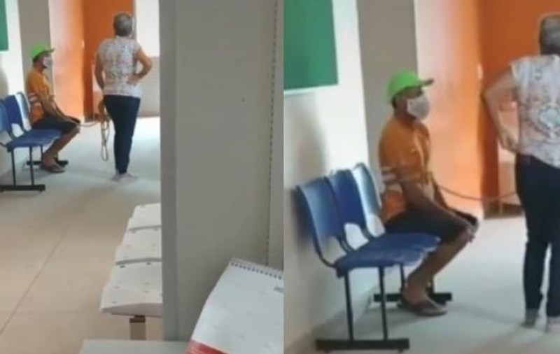 Bărbat legat cu frânghia de soție și dus cu forța la vaccinare anti-COVID. În ce țară au fost surprinse imaginile