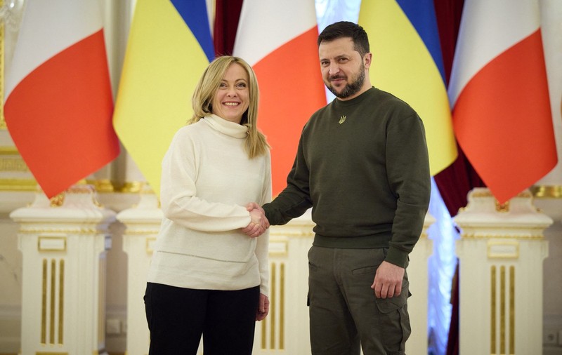 Volodimir Zeleski îi cere Giorgiei Meloni să urgenteze livrările de rachete: „Ne bazăm în principal pe Italia”