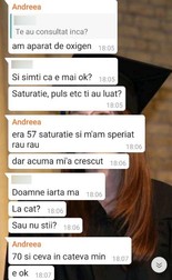 “M-am speriat rău rău”, le-a scris Andreea rudelor