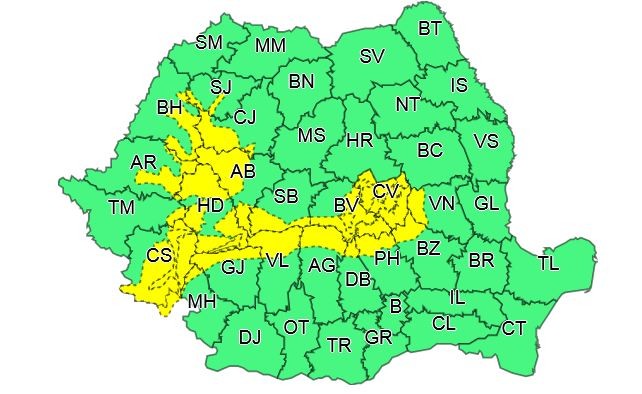 Harta zonelor vizate