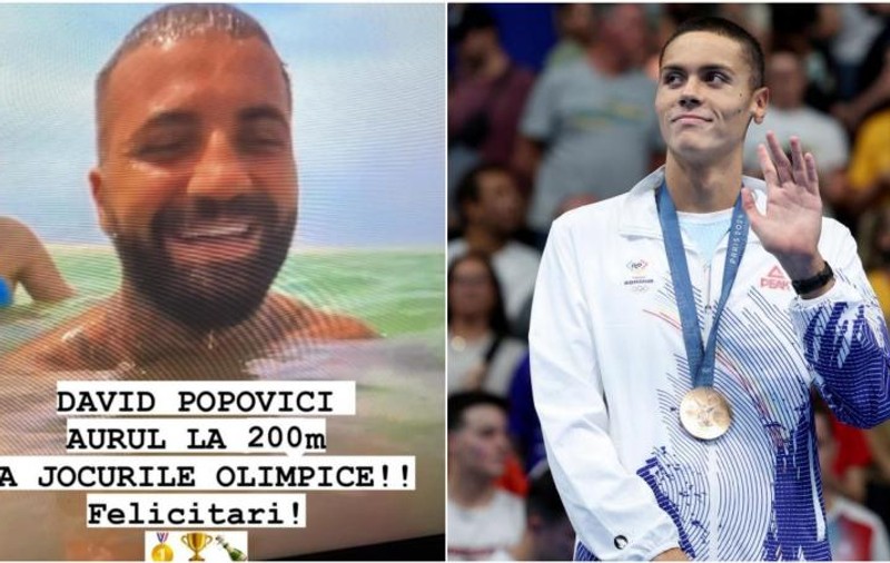Mesajul lui David Popovici pentru Marcel de la „Insula Iubirii” a făcut furori în mediul virtual. „Am văzut-o și eu pe asta! Ce tare!”