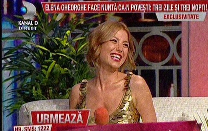 Elena Gheorghe, despre costul nunții ei: ”Sunt prea mulți oameni amărâți ca să arunc eu cu sume fabuloase acum”