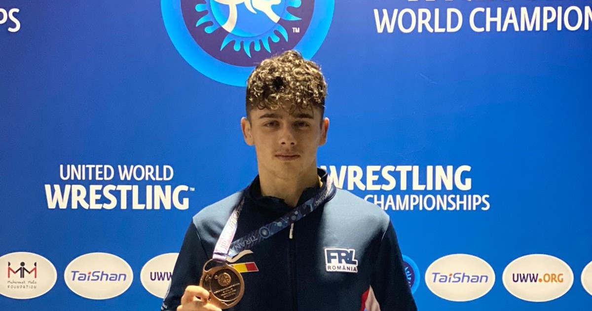 România triumfă la Campionatele Mondiale de lupte greco-romane Sursă: Facebook/Federatia Romana de Lupte(FRL)