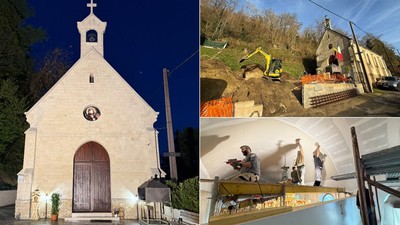 Colaj biserica romaneasca din Franta